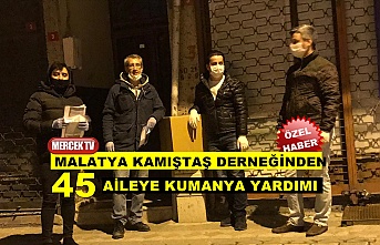 Malatya Kamıştaş Derneğinden 45 Aileye Kumanya Yardımı