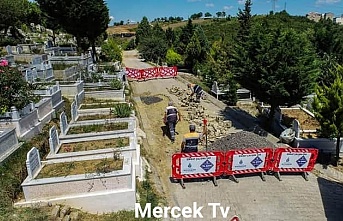 İBB'den Bayram Öncesi Sultangazi'de Mezarlık Ve Yollara Bakım.