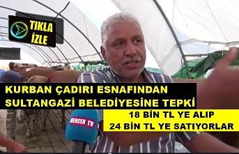 Kurban Çadırı Esnafından Sultangazi Belediyesi'ne Tepki.