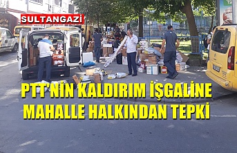 PTT'nin Kaldırım İşgaline Vatandaştan Tepki.