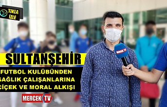 Sultanşehir Futbol Kulübünden Sağlık Çalışanlarına Çiçek Ve Moral Alkışı