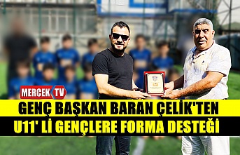 Genç Başkan Baran Çelik'ten Gençlere Forma Desteği.