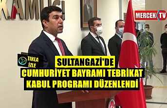 Sultangazi'de Cumhuriyet Bayramı Tebrikat Kabul Töreni Düzenlendi.