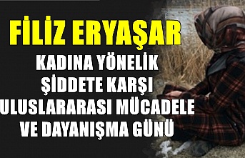 KADINA YÖNELİK ŞİDDETTE KARŞI ULUSLARARASI MÜCADELE VE DAYANIŞMA GÜNÜ