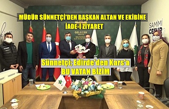 Müdür Sünnetçi'den Başkan Altan Ve Ekibine İade-i Ziyaret !.