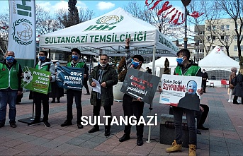 İHH Sultangazi'den basın açıklaması.