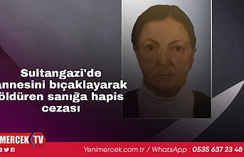 Sultangazi'de annesini bıçaklayarak öldüren sanığa hapis cezası