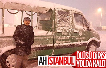 Sultangazi'de cenaze nakil aracı yolda kaldı