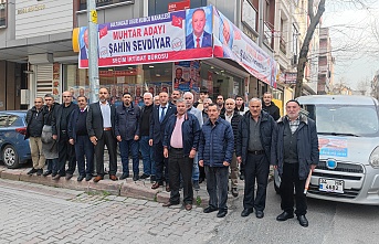 Uğurmumcu mahallesi muhtar adayı Şahin Sevdiyar irtibat bürosu açtı 