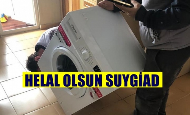 SUYGİAD' DAN BEYAZ EŞYA YARDIMI