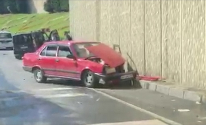 Sultangazi'de Trafik Kazası 1 Kişi Yaralandı.