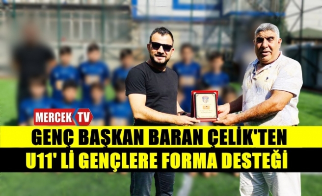 Genç Başkan Baran Çelik'ten Gençlere Forma Desteği.