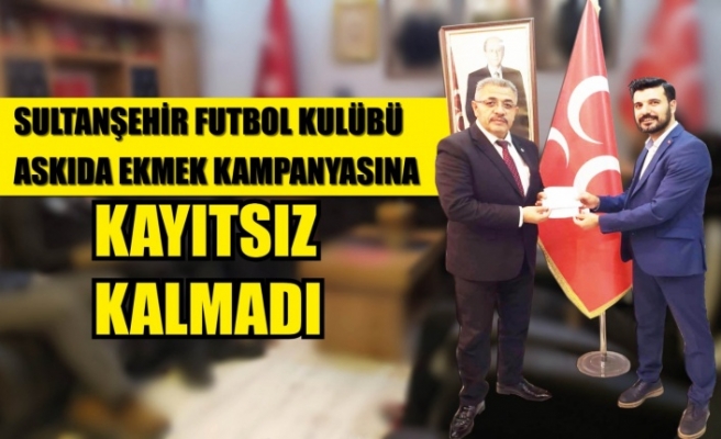 Sultanşehir Futbol Kulübü Askıda Ekmek Kampanyasına Kayıtsız Kalmadı.