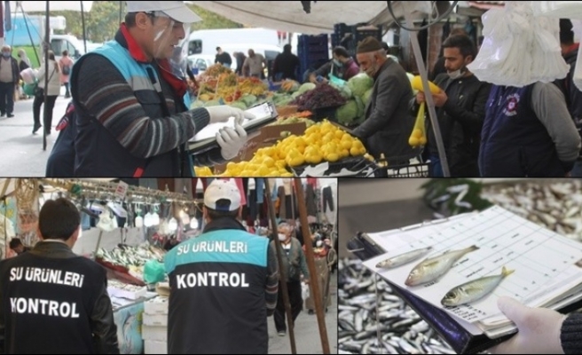 SULTANGAZİ İLÇE TARIM VE ORMAN MÜDÜRLÜĞÜNE BAĞLI EKİPLER SEMT PAZARLARDAKİ BALIKÇILARI DENETLEDİ.