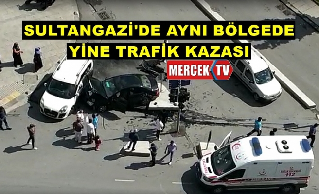 Sultangazi'de Aynı Noktada Yine Trafik Kazası Yaralılar Var !.