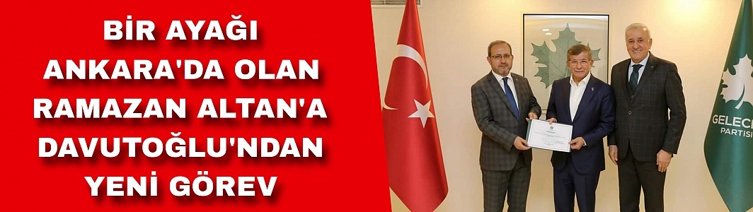 Bir Ayağı Ankara'da Olan Altan'a Davutoğlu'ndan Yeni Görev