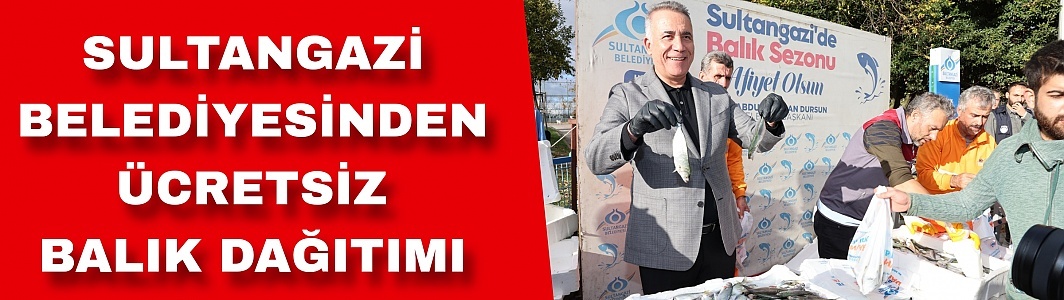 Sultangazi Belediyesi’nden Ücretsiz Balık Dağıtımı! Lüferler Başkan Dursun’dan