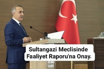 Sultangazi Meclisinde Faaliyet Raporu'na Onay.