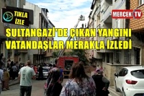 Sultangazi'de Çıkan Yangını Vatandaşlar Merakla İzledi