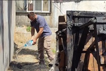 Sultangazi 1. Cebeci caddesi üzerinde bulunan otluk alanda yangın çıktı.