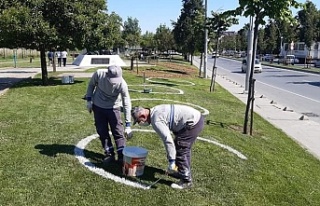 Sultangazi'de Park Ve Bahçelere Corona Ayarı