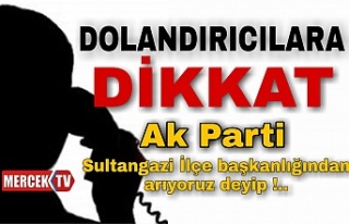 Sultangazi'de Dolandırıcılar Ak Parti Adına...