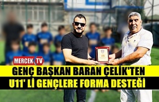 Genç Başkan Baran Çelik'ten Gençlere Forma...