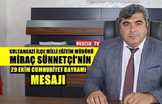 Sultangazi İlçe Milli Eğitim Müdürü Miraç Sünnetçi'nin...