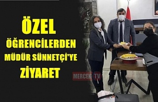 Özel Öğrencilerden Müdür Sünnetçi'ye Ziyaret...