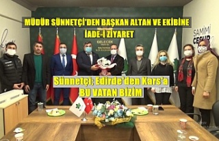 Müdür Sünnetçi'den Başkan Altan Ve Ekibine...