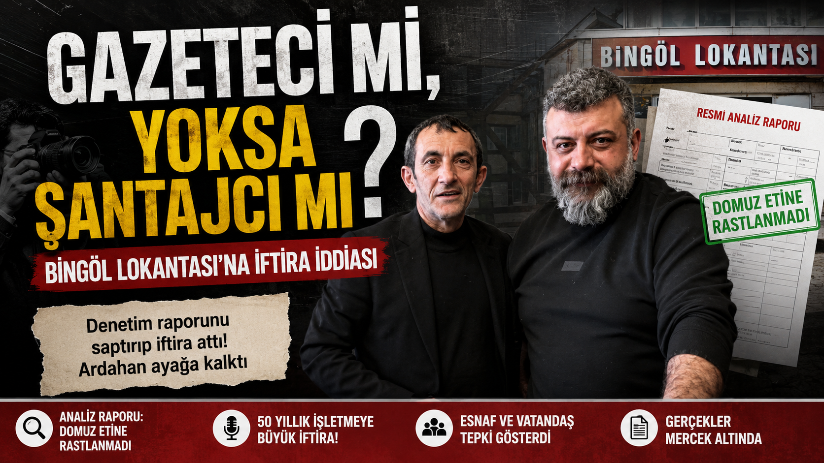 GAZETECİ Mİ, YOKSA ŞANTAJCI MI?